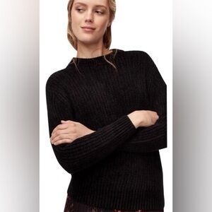 Aritzia Wilfred Salette Chenille Sweater in Black